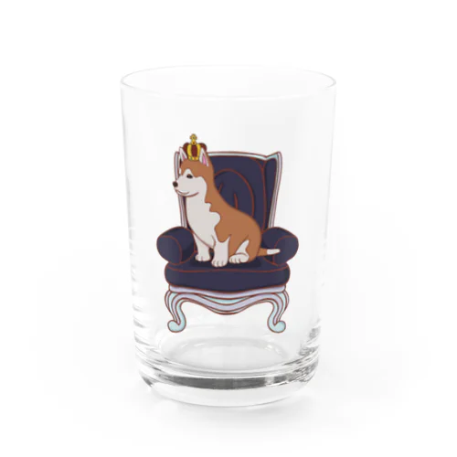 King Dog Water Glass