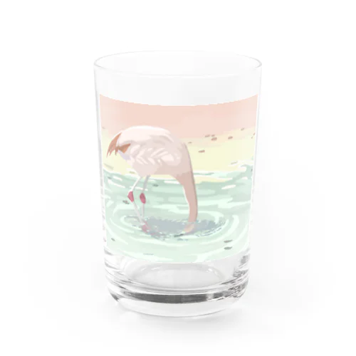 入水フラミンゴ Water Glass