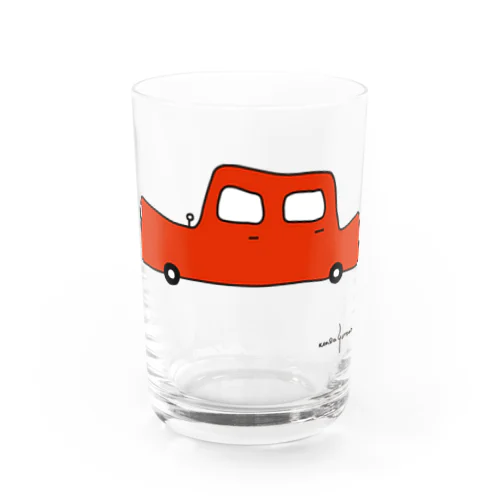 赤いくるま Water Glass