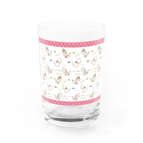 ねこねこねこ Water Glass