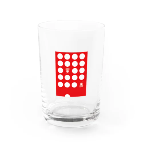 赤いフクラスズメ Water Glass