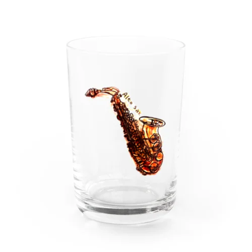 赤色のアルトサクソフォン Water Glass