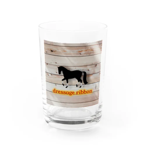 dressage ribbonロゴ Water Glass