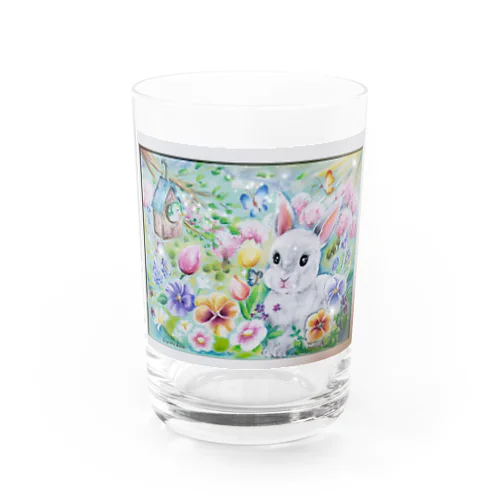 幸せうさぎ Water Glass