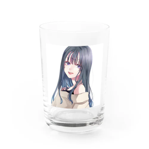 黒髪ロング女子 Water Glass