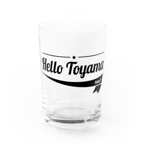 Hello Toyama Water Glass