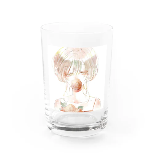 女子フリーアイコン Water Glass