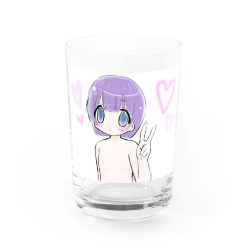 ょぅじょ Water Glass