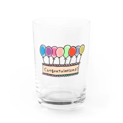 Congratulations！ Water Glass