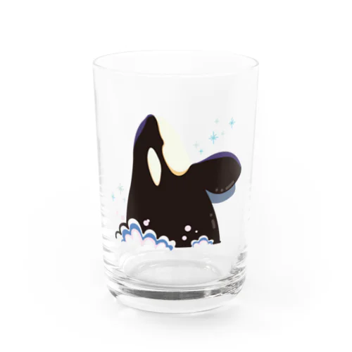 こんにちはシャチ Water Glass