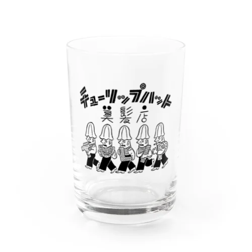 チューリップハット5＆ロゴ Water Glass