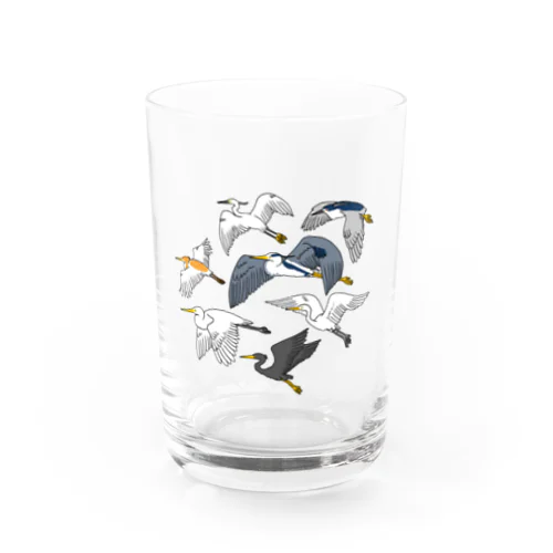 サギ大集合 Water Glass