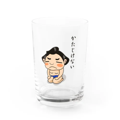 「かたじけない🙇‍♂️ 」〜どすこい！気ままに相撲ライフ〜 Water Glass