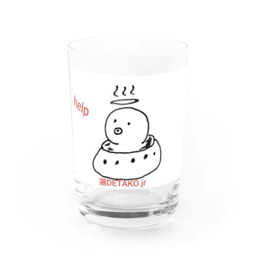 湯(茹)でたこjr Water Glass