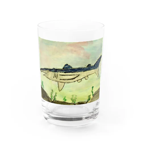 ごきげんサメ Water Glass