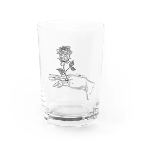 薔薇の花言葉 Water Glass