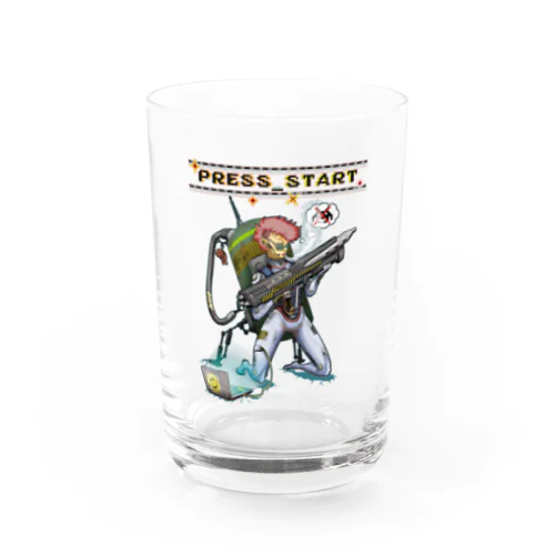 “PRESS START” 2-#1 Water Glass