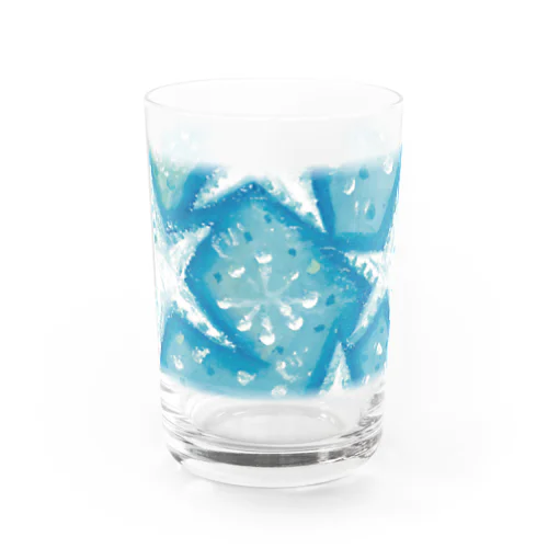 baby blue star Water Glass