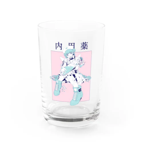 内用薬　ナース　ピンク水色 Water Glass