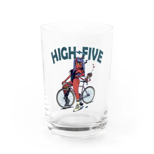 "HIGH FIVE" Water Glass