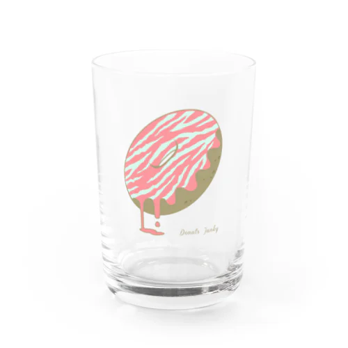 トラ柄ドーナツジャンキー Water Glass