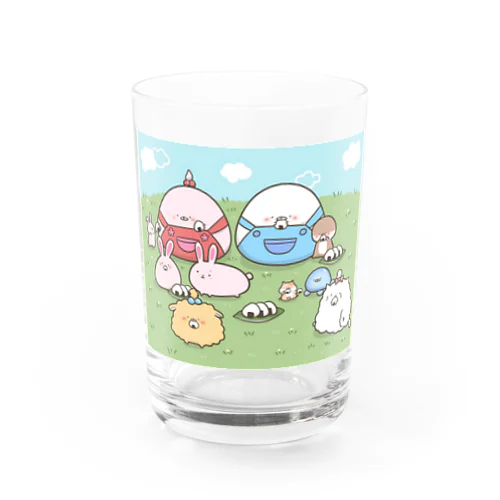 まるにょんシリーズ(みんなでご飯) Water Glass