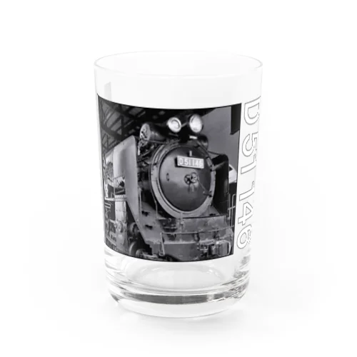 テンダー式蒸気機関車 D51146 （モノクロフォト） グラス