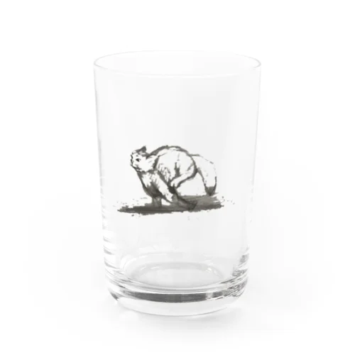 躍動感猫 Water Glass