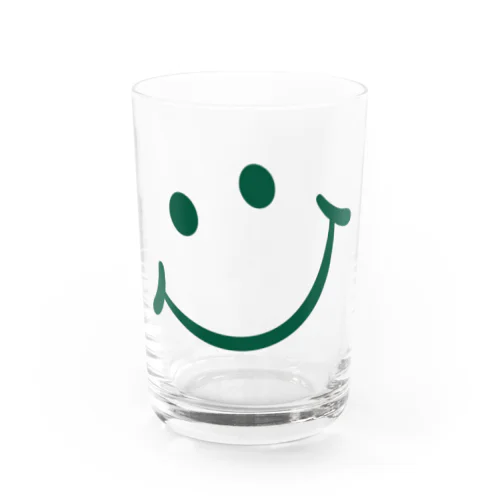 SMILE_GREEN Water Glass