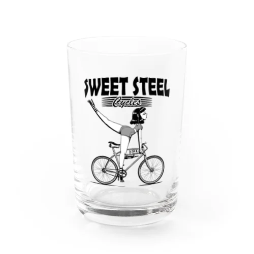 "SWEET STEEL Cycles" #1 Water Glass