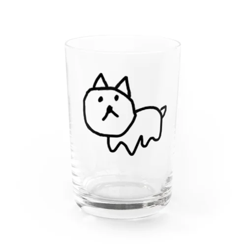 左手で書いた犬 Water Glass