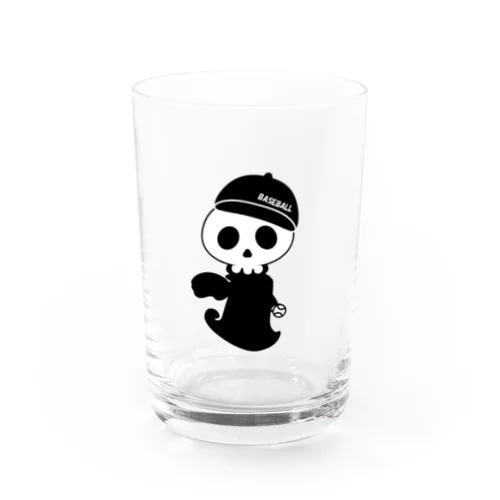 baseball skull（ピッチャー） Water Glass