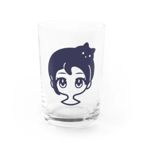 クロネコアタマ Water Glass