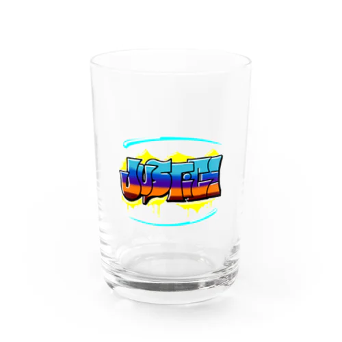 グラフィティ「正義」 Water Glass