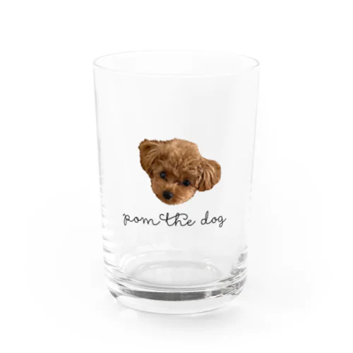 POM THE DOG Water Glass