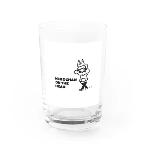 ネコチャンオンザヘッド Water Glass