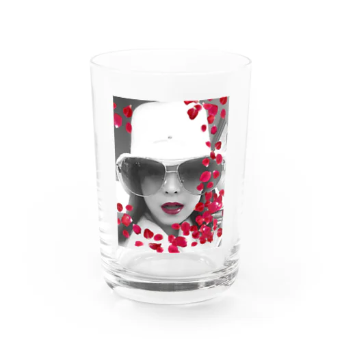 薔薇 front Water Glass