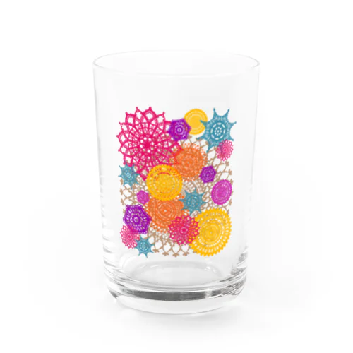 レースのお花畑 トロピカルカラー Water Glass