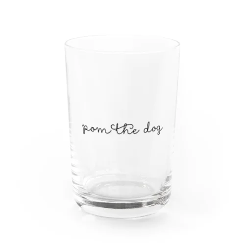 POM THE DOG Water Glass