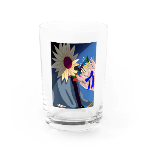 向日葵人間さん Water Glass