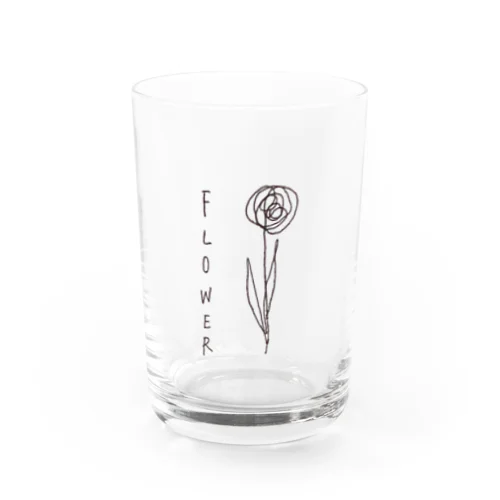 日常にお花を Water Glass