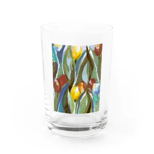 夜中のチューリップ Water Glass