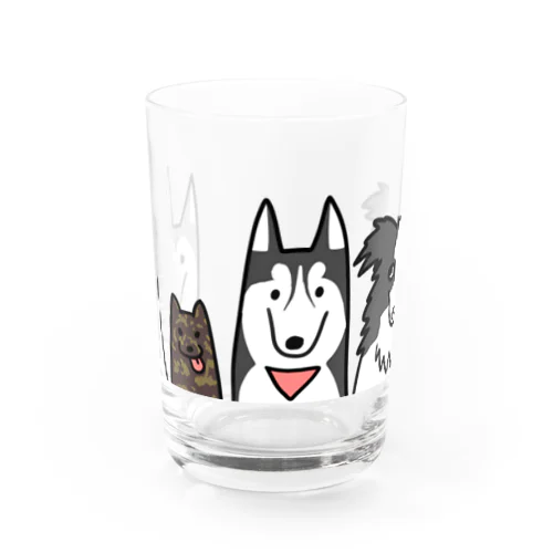 ともだちん家のわんこ達 Water Glass