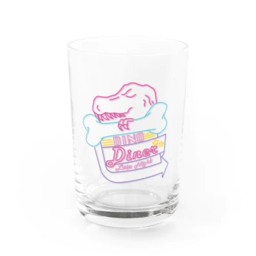 NEON DINO DINER Water Glass