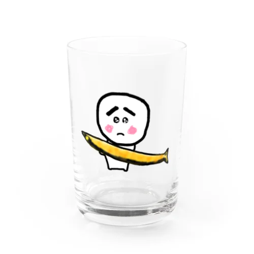 おつかれサンマ（ぴえまる） Water Glass