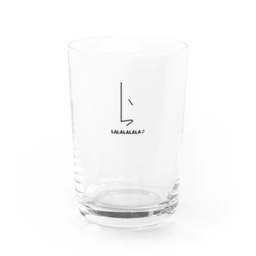 【ひらがなシリーズ】ポップでシンプルな「ら」 Water Glass