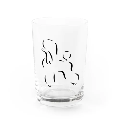 『プードル  ケネル＆ラム』 Water Glass