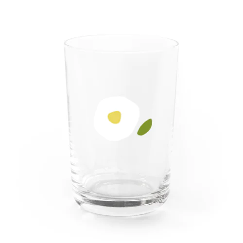 椿（白） Water Glass