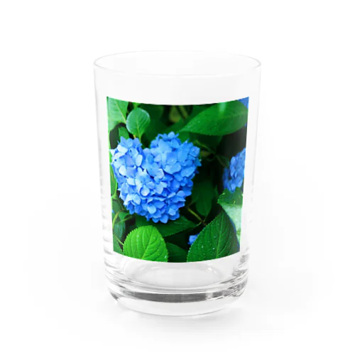 ハートの紫陽花 Water Glass