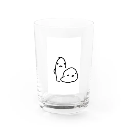 とけてるとり（コンビ） Water Glass